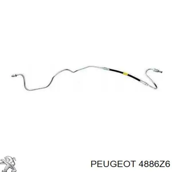 4886Z6 Peugeot/Citroen Przewód hamulcowy tylny lewy