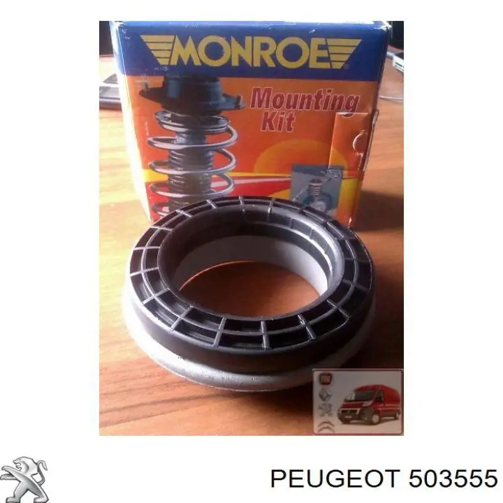 Do koszyka 503555 Peugeot/Citroen Łożysko podporowe amortyzatora przedniego
