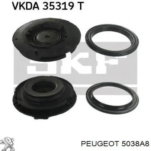 Poduszka amortyzatora przedniego Peugeot/Citroen 5038A8 cena, od 52,29 USD