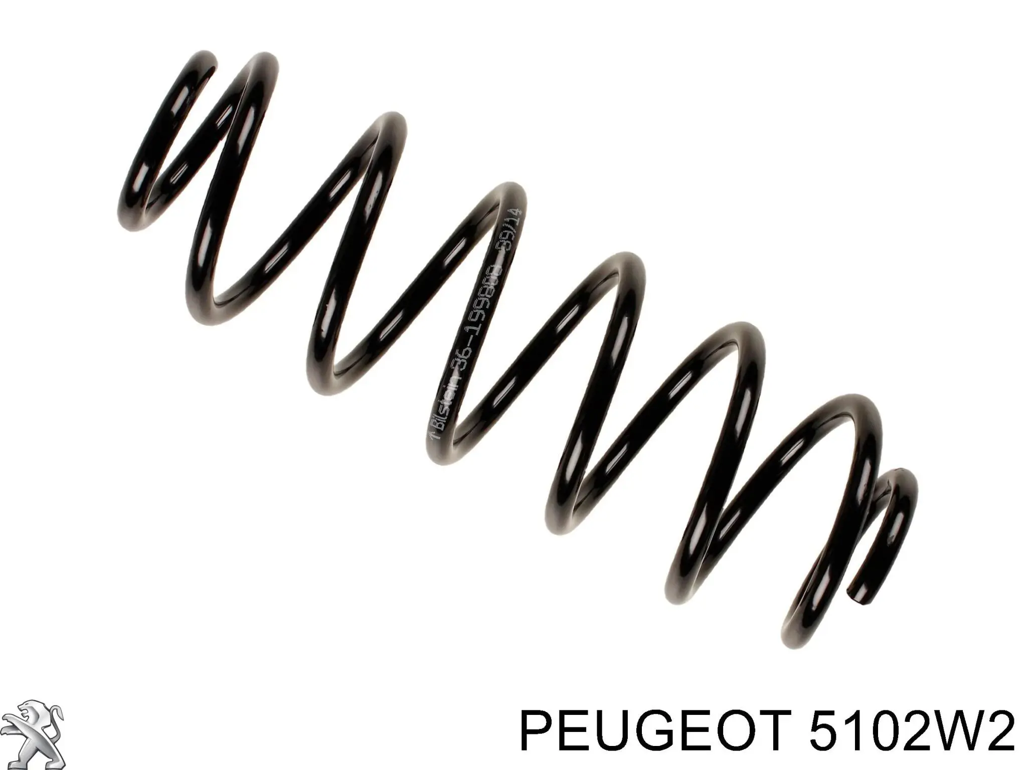 Sprężyna tylna Peugeot/Citroen 5102W2 cena, od 28,33 USD