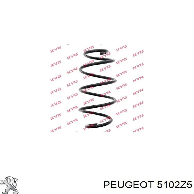 Sprężyna tylna Peugeot/Citroen 5102Z5 cena, od 50,56 USD