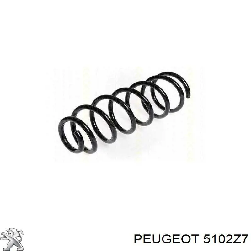 5102Z7 Peugeot/Citroen Sprężyna tylna