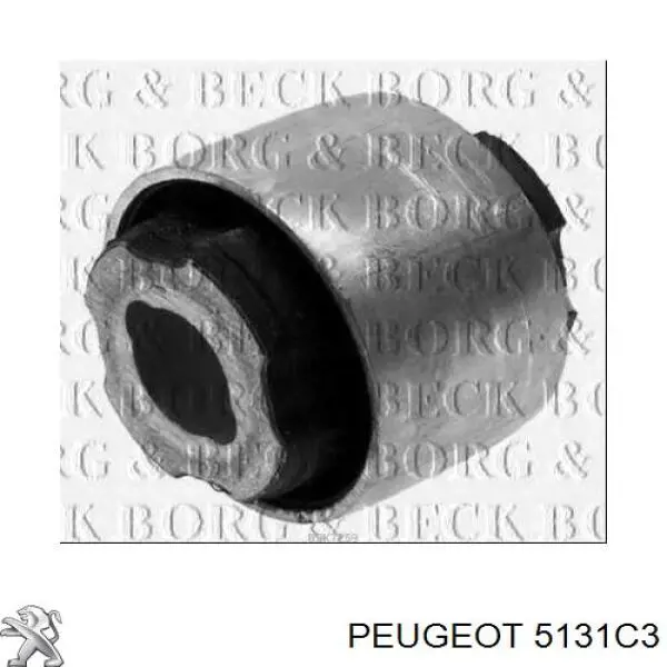 Do koszyka 5131C3 Peugeot/Citroen Silentblock wahacza podłużnego tylnego dolnego