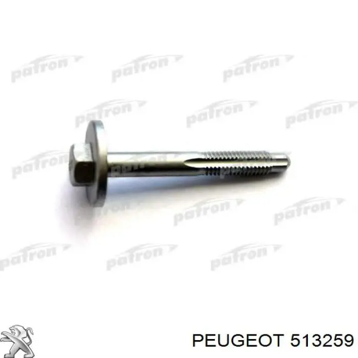Do koszyka 513259 Peugeot/Citroen Śruba regulacji tylnego wahacza (dla zbieżności), wewnętrzny