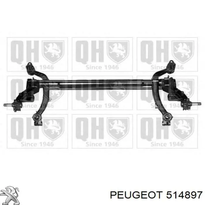 Do koszyka 514897 Peugeot/Citroen Korpus osi tylnej