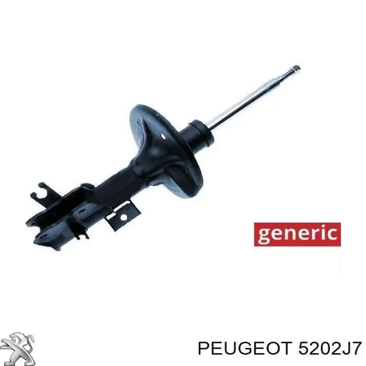 Do koszyka 5202J7 Peugeot/Citroen Amortyzator przedni lewy