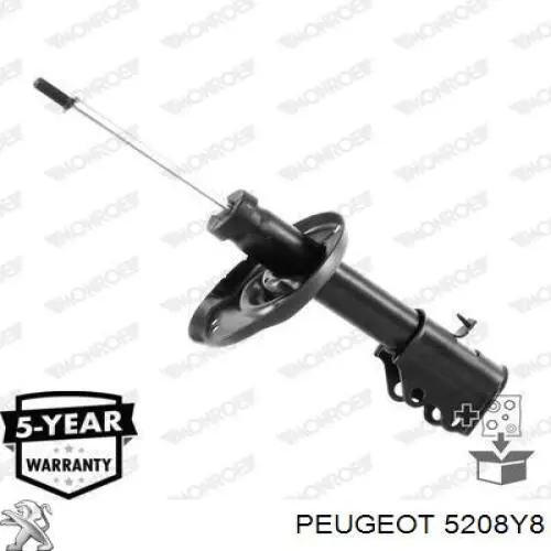 5208Y8 Peugeot/Citroen Amortyzator przedni prawy