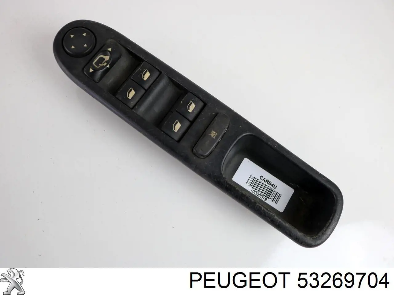 53269704 Peugeot/Citroen Panel przyciskowy sterowania podnośnikiem szyby przedni lewy