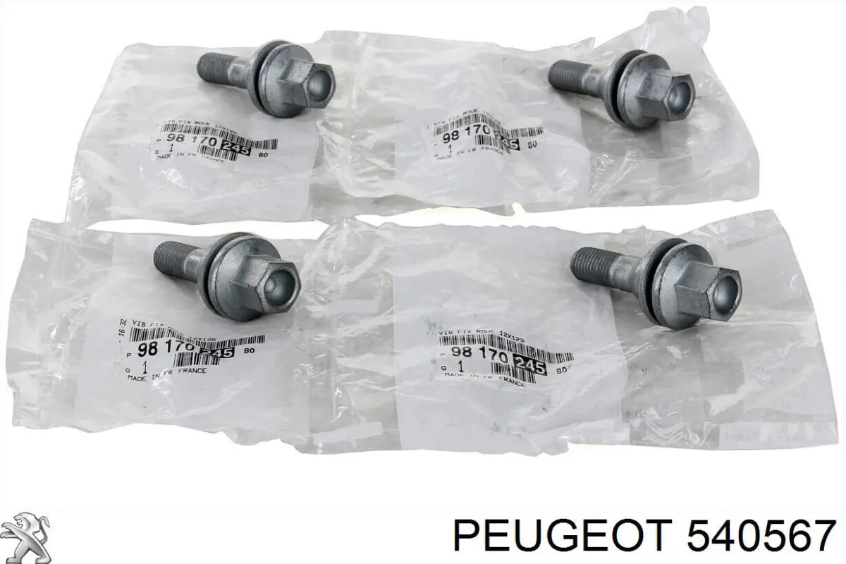 Śruba koła Peugeot/Citroen 540567