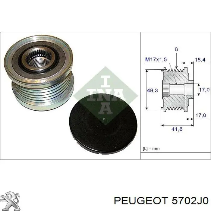 Alternator Peugeot/Citroen 5702J0 cena, od 131,62 USD
