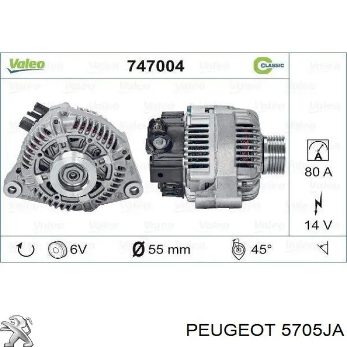  Peugeot/Citroen 00005705JA