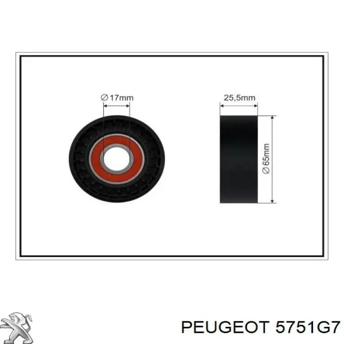 Do koszyka 5751G7 Peugeot/Citroen Napinacz paska napędowego