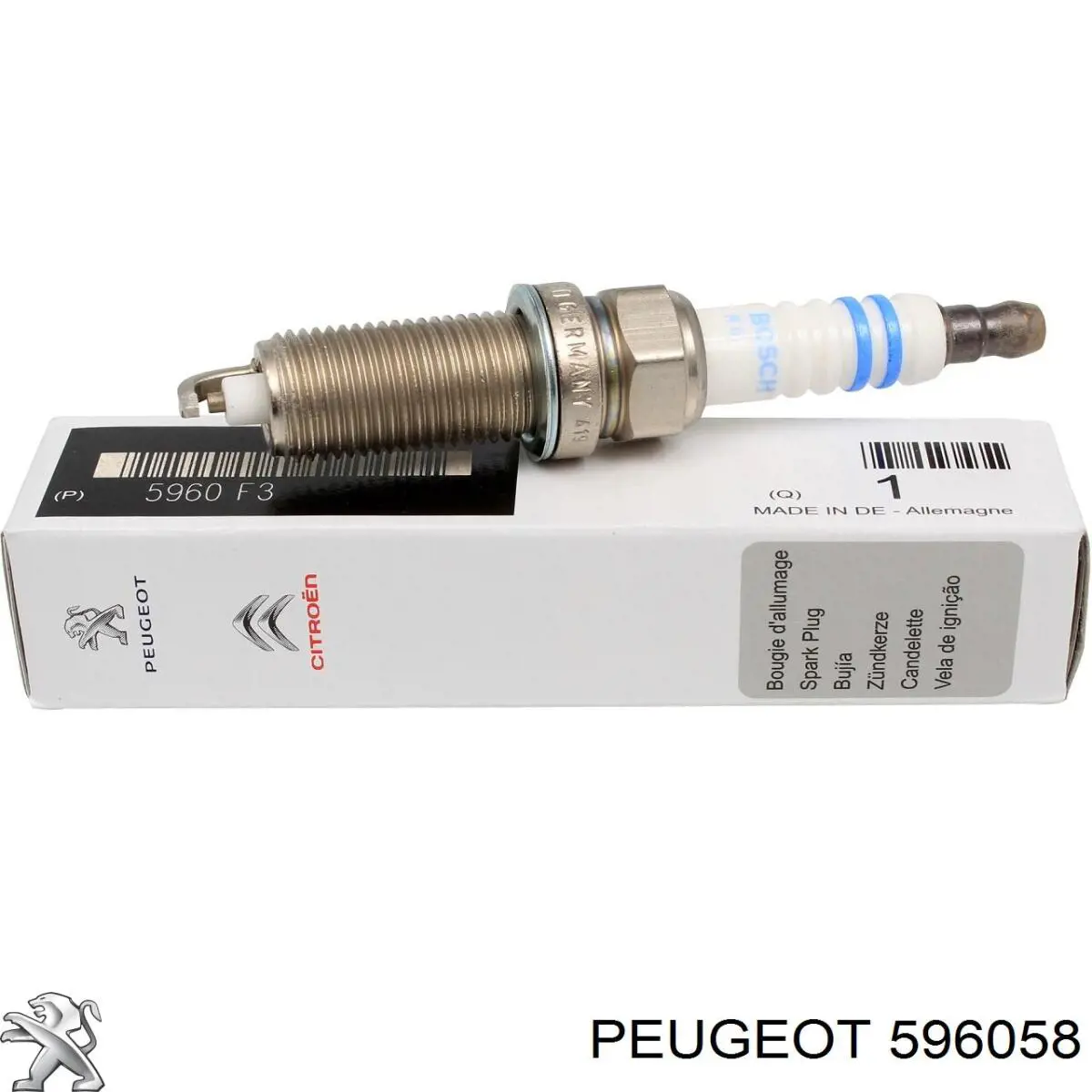 Świeca zapłonowa Peugeot/Citroen 596058 cena, od 7,24 USD
