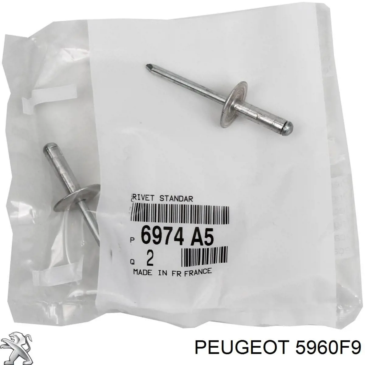 5960F9 Peugeot/Citroen Świeca żarowa