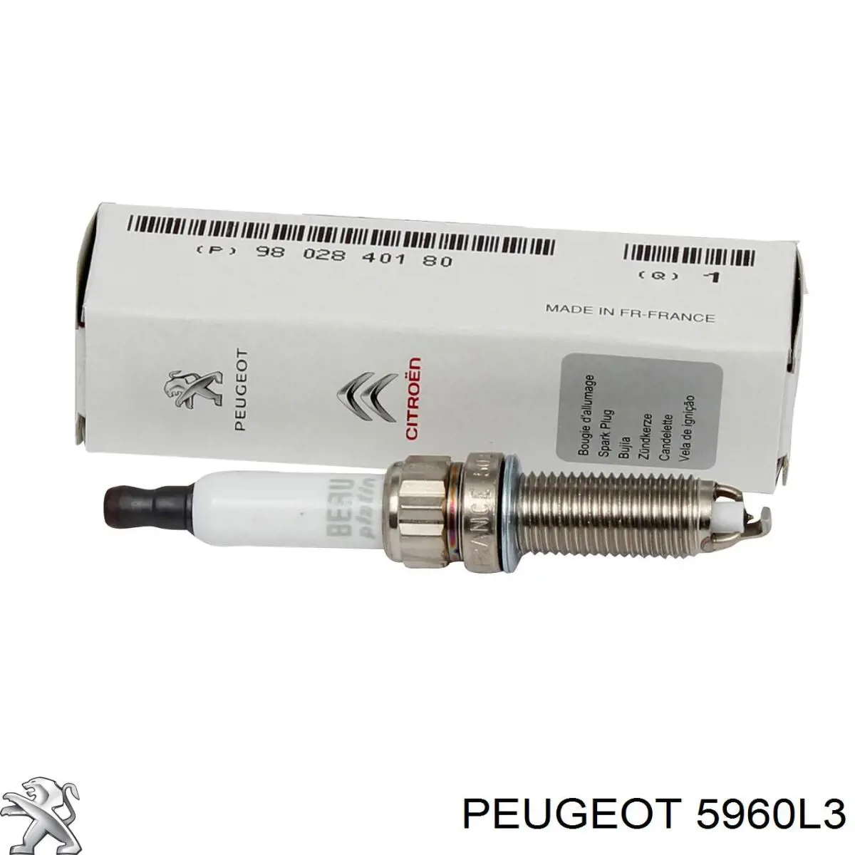 Do koszyka 5960L3 Peugeot/Citroen Świeca zapłonowa
