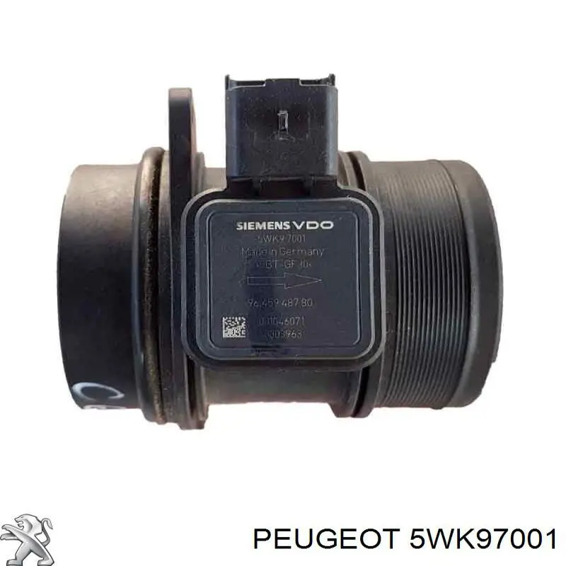 5WK97001 Peugeot/Citroen Czujnik przepływu powietrza, przepływomierz powietrza M.A.F.