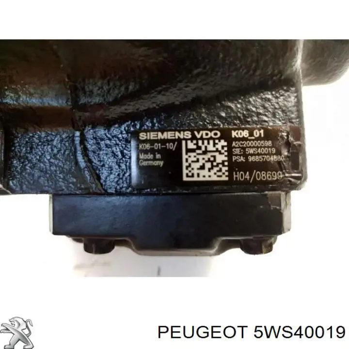 Pompa wtryskowa wysokiego ciśnienia 5WS40019 Peugeot/Citroen