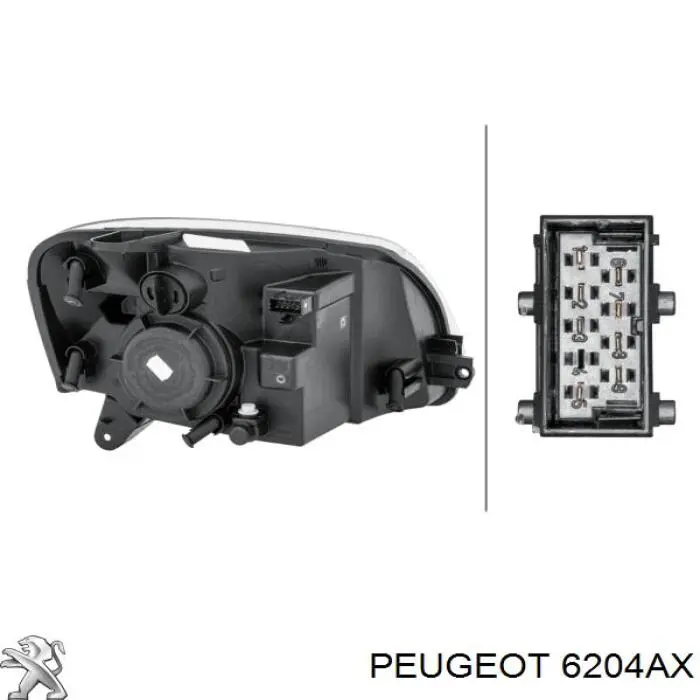 Reflektor lewy Peugeot/Citroen 6204AX cena, od 103,86 USD