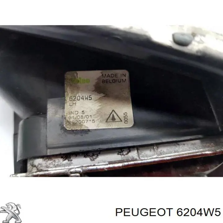 Lampa przeciwmgielna lewa Peugeot 607 sedana (9D, 9U) (2000 - 2010) cena, od 98,65 USD
