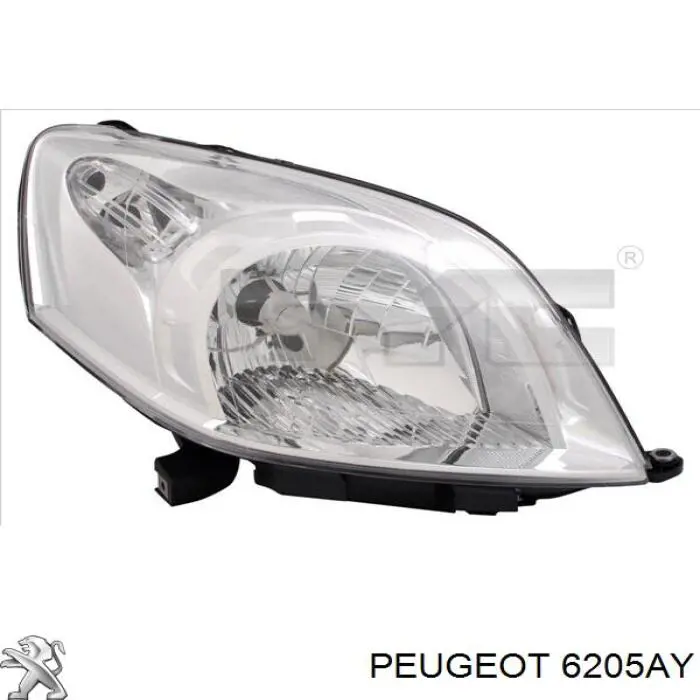 Do koszyka 6205AY Peugeot/Citroen Reflektor prawy