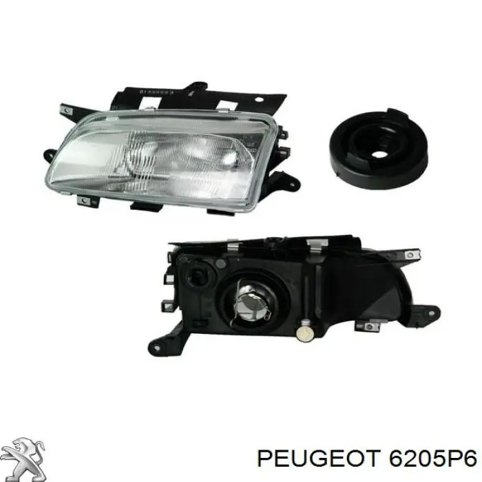 Reflektor prawy Peugeot/Citroen 6205P6 cena, od 75,01 USD