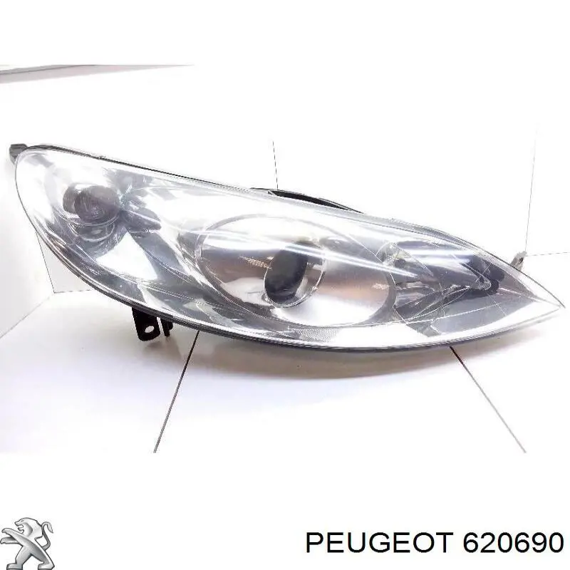 Reflektor prawy Peugeot/Citroen 620690 cena, od 95,34 USD