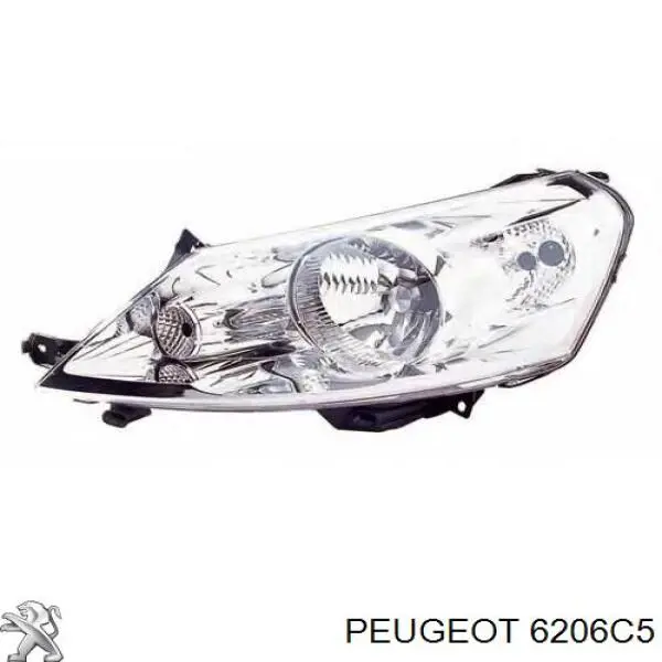 Do koszyka 6206C5 Peugeot/Citroen Reflektor prawy