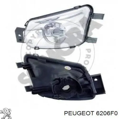 Lampa przeciwmgielna prawa Peugeot/Citroen 6206F0 cena, od 57,89 USD