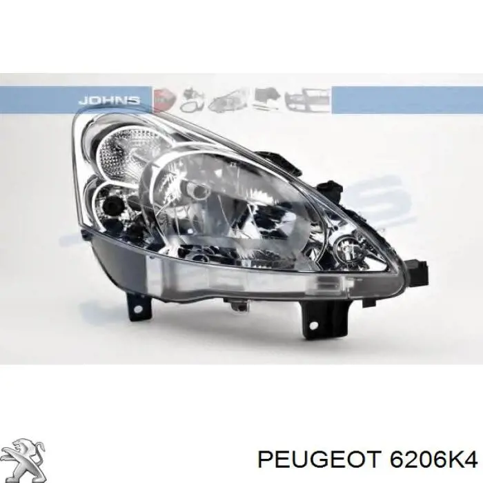 Do koszyka 6206K4 Peugeot/Citroen Reflektor prawy