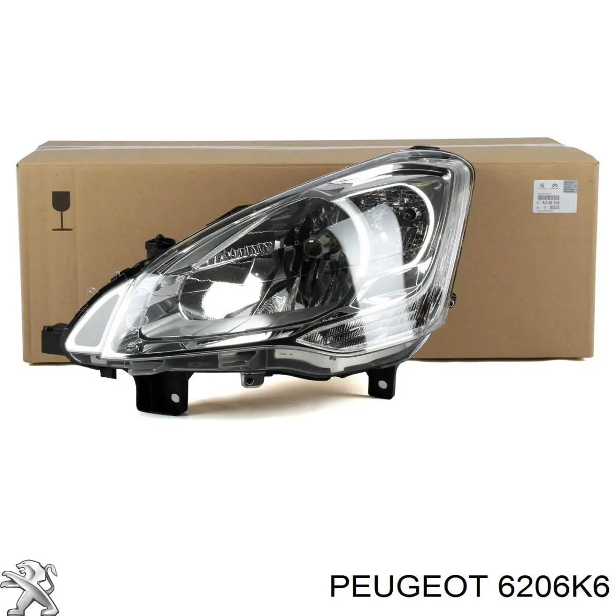 Reflektor prawy Peugeot/Citroen 6206K6 cena, od 168,69 USD