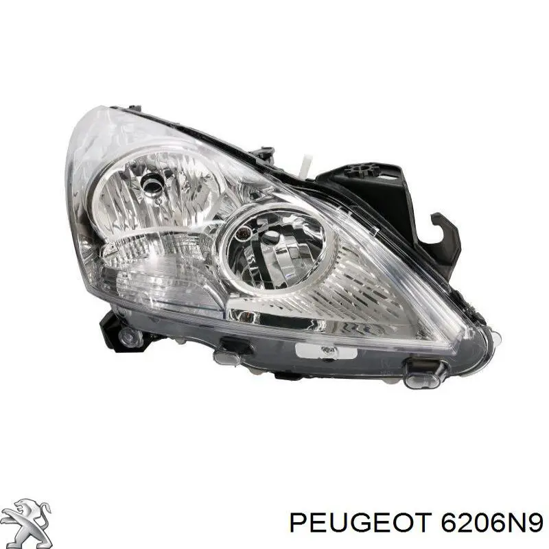 6206N9 Peugeot/Citroen Reflektor prawy
