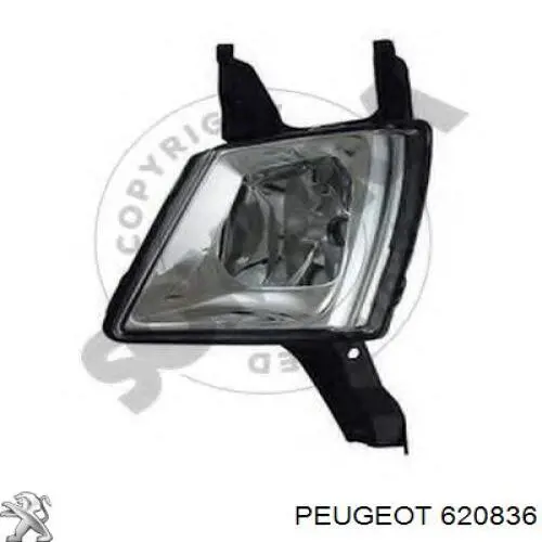 Do koszyka 620836 Peugeot/Citroen Lampa przeciwmgielna lewa