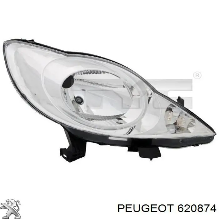 620874 Peugeot/Citroen Reflektor lewy