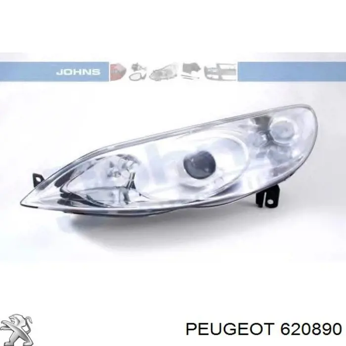 Reflektor lewy do Peugeot 407  6D