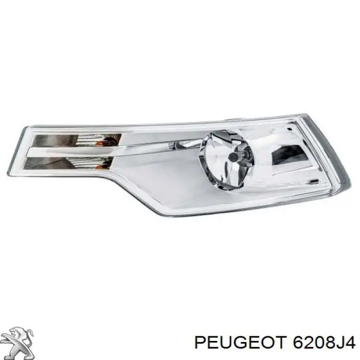 6208J4 Peugeot/Citroen Lampa przeciwmgielna lewa