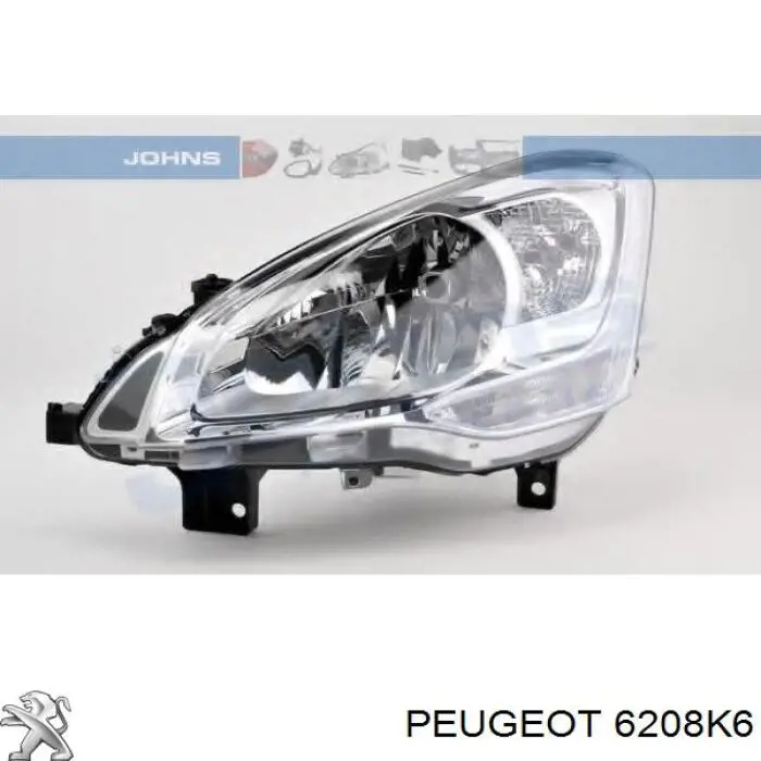 Do koszyka 6208K6 Peugeot/Citroen Reflektor lewy