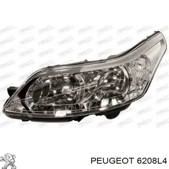 6208L4 Peugeot/Citroen Reflektor lewy