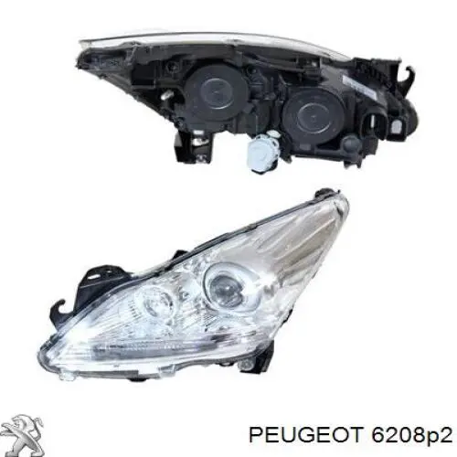 Reflektor lewy Peugeot/Citroen 6208P2 cena, od 2030,95 USD