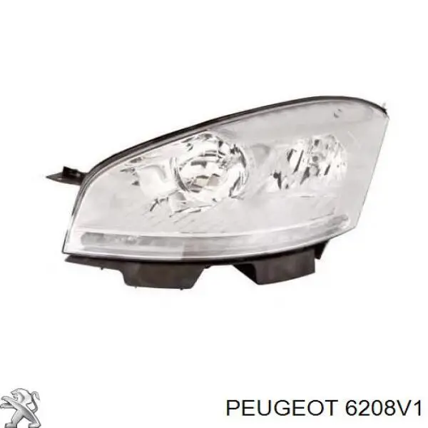 6208V1 Peugeot/Citroen Reflektor lewy