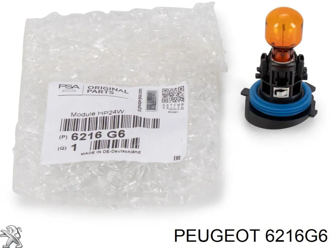 6216G6 Peugeot/Citroen Żarówka