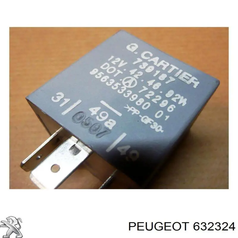 Przekaźnik kierunkowskazów Peugeot/Citroen 632324 cena, od 21,22 USD