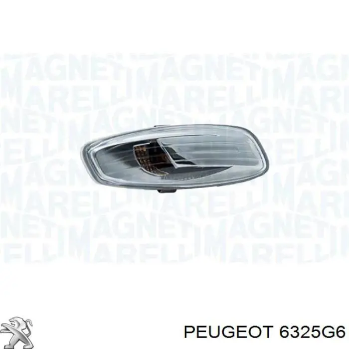 Do koszyka 6325G6 Peugeot/Citroen Kierunkowskaz lusterka prawy