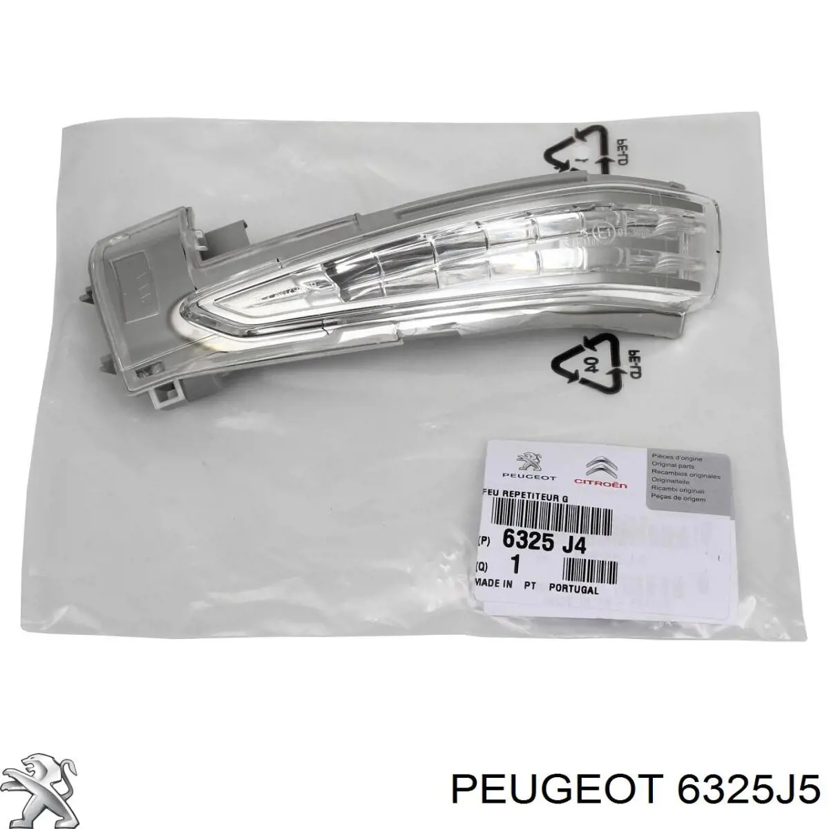 Kierunkowskaz lusterka prawy Peugeot/Citroen 6325J5 cena, od 42,86 USD