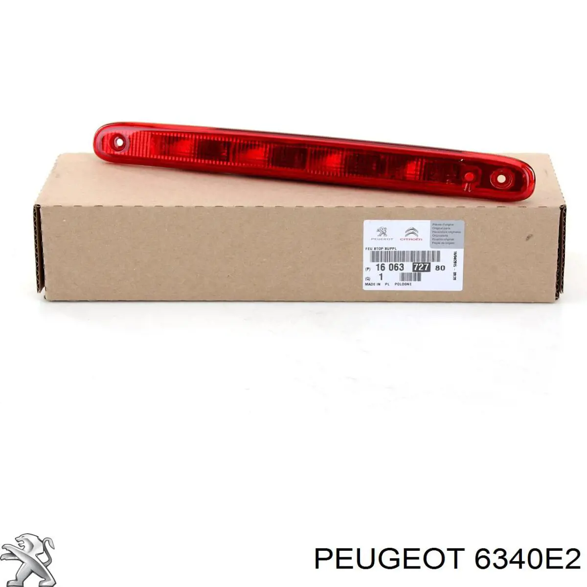 Lampa oświetlenia tylnej tablicy rejestracyjnej Peugeot/Citroen 6340E2 cena, od 25,78 USD