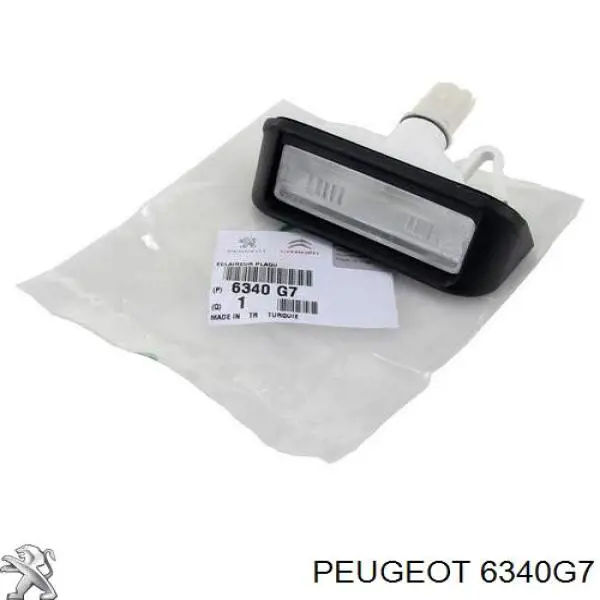 6340G7 Peugeot/Citroen Lampa oświetlenia tylnej tablicy rejestracyjnej