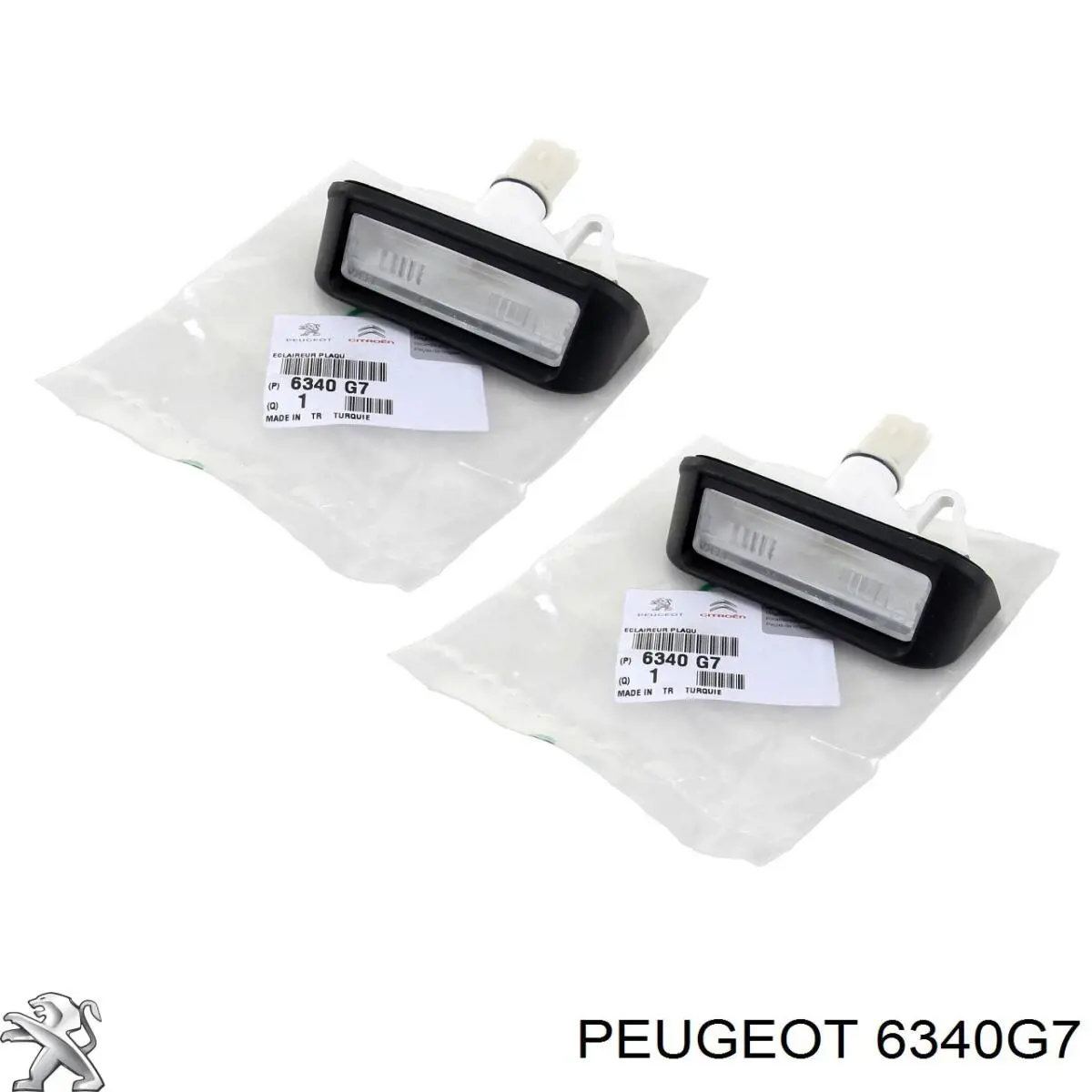Do koszyka 6340G7 Peugeot/Citroen Lampa oświetlenia tylnej tablicy rejestracyjnej
