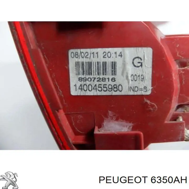 Do koszyka 6350AH Peugeot/Citroen Lampa zespolona tylna lewa