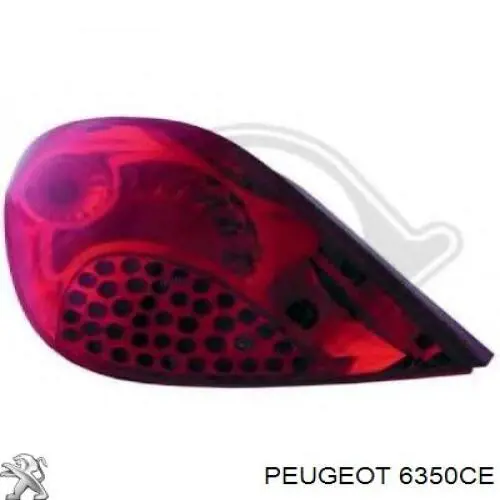 Lampa zespolona tylna lewa Peugeot/Citroen 6350CE cena, od 131,10 USD