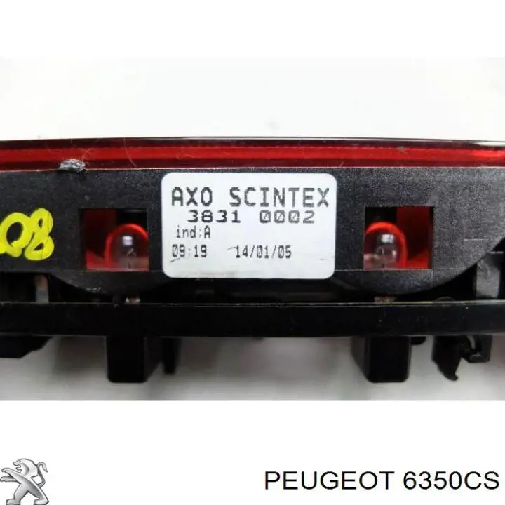 Lampa stop tylna dodatkowa Peugeot 807 minivan (E) (2002 - 2010) cena, od 69,63 USD