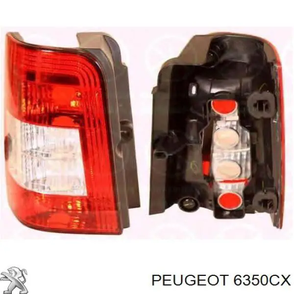 Do koszyka 6350CX Peugeot/Citroen Lampa zespolona tylna lewa
